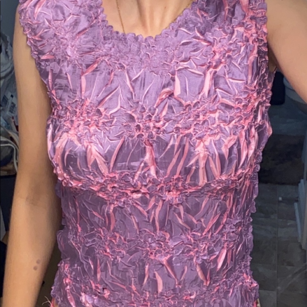 Purple and pink top